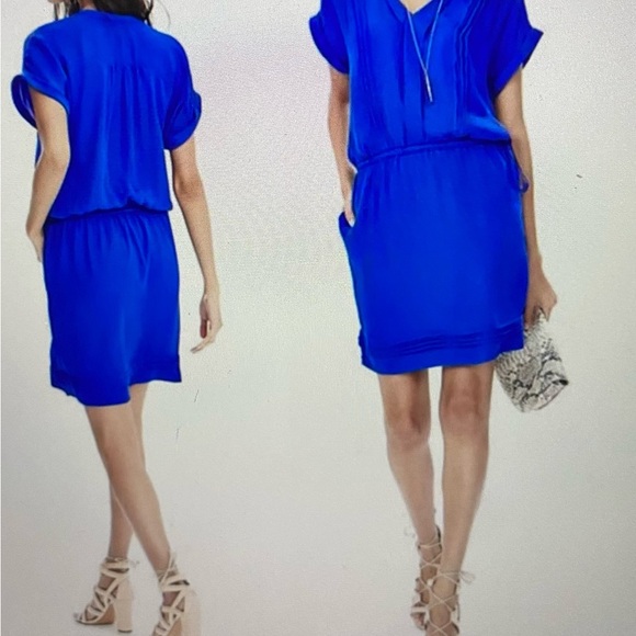 Banana Republic Royal Blue Short Sleeve Dress - Picture 2 of 11